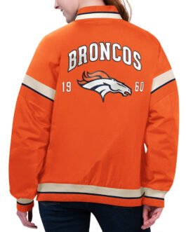 Denver Broncos Tournament Orange Varsity Jacket