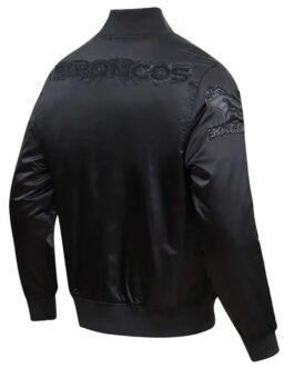 Denver Broncos Triple Black Satin Jacket