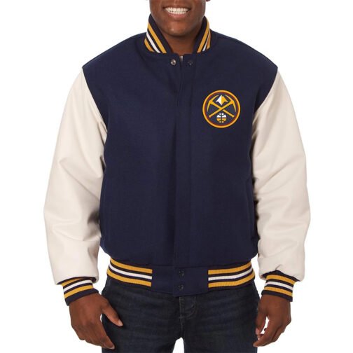 Denver Nuggets Varsity Navy/White Jacket