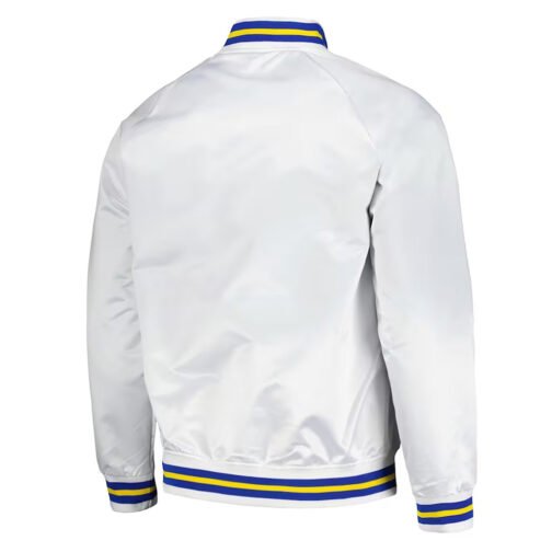 Denver Nuggets Throwback Wordmark White Jacket - Image 2