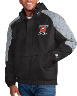 Detroit Bad Boys Black The Body Check Pullover Jacket