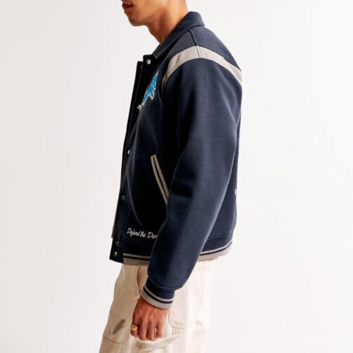 Detroit Lions Defend The Den Varsity Jacket - Image 5