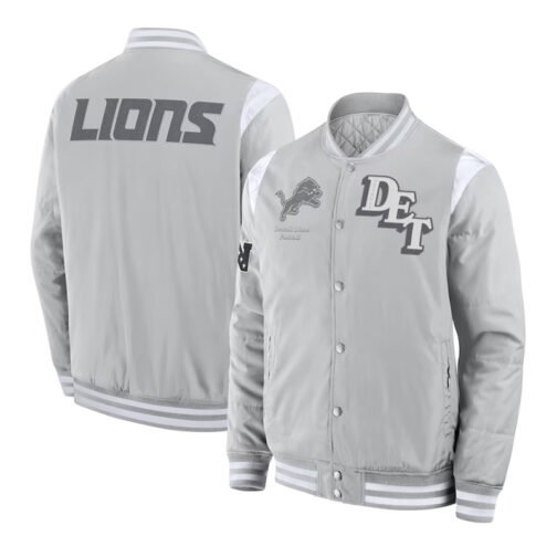 Elements Elite Detroit Lions Gray Jacket - Image 3
