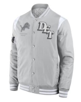 Elements Elite Detroit Lions Gray Jacket