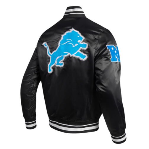 Detroit Lions Mashup Classic Rib Satin Jacket - Image 4