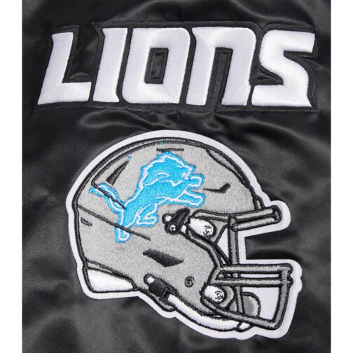 Detroit Lions Mashup Classic Rib Satin Jacket - Image 7