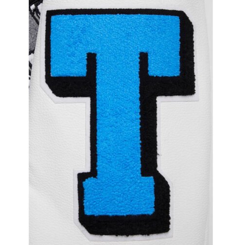 Detroit Lions Mashup Rib Varsity Wool/Leather Jacket - Image 6