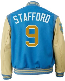 Detroit Lions 9 Matthew Stafford Varsity Jacket