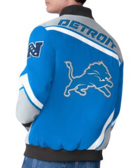 Detroit Lions Maximum Racing Blue Jacket