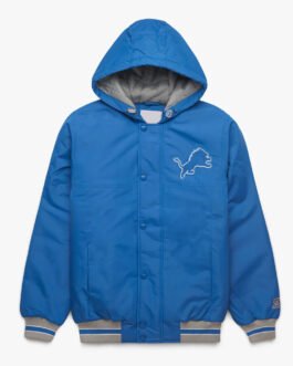 Detroit Lions Blue Hooded Jacket