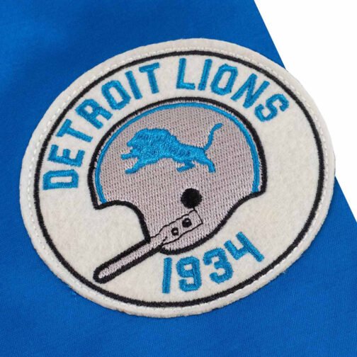 Detroit Lions Royal Satin Windbreaker - Image 3