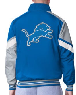 Detroit Lions Strong Arm Blue Full-Zip Jacket