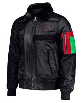 Detroit Lions TY Mopkins Black Jacket