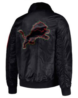 Detroit Lions TY Mopkins Black Jacket