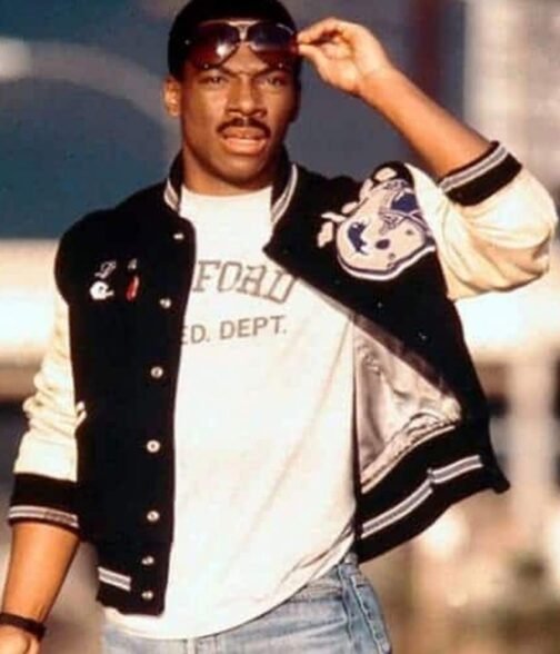 Axel Foley Beverly Hills Cop Letterman Jacket - Image 7