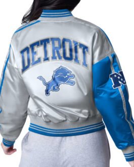 Detroit Lions Zone Blitz Blue/Silver Jacket