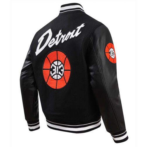 Detroit Pistons 2023/24 City Edition Varsity Jacket - Image 2