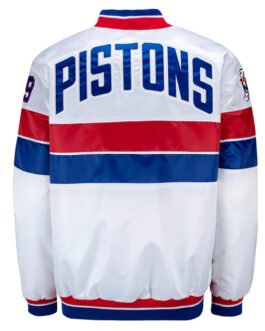 35th Anniversary Detroit Pistons White Jacket