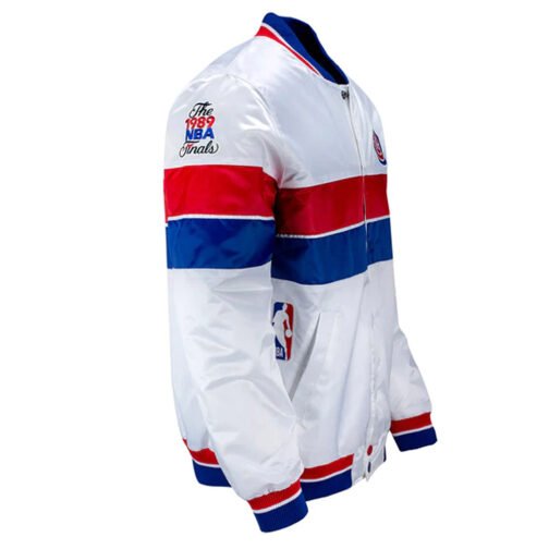 35th Anniversary Detroit Pistons White Jacket - Image 3