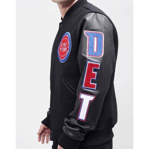 Detroit Pistons Letterman Jacket - Image 6