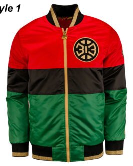 Black History Month Detroit Pistons Color Block Jacket