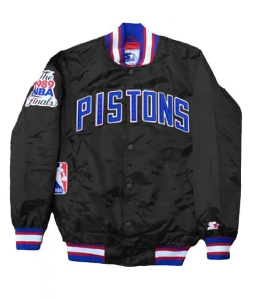 Starter Detroit Pistons NBA Satin Jacket - Image 3