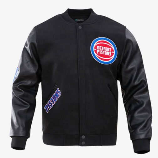 Detroit Pistons Letterman Jacket - Image 9