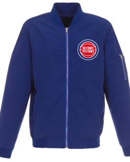 Detroit Pistons Bomber Lightweight Nylon Jacket
