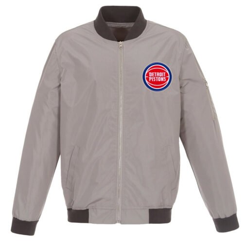 Detroit Pistons Bomber Lightweight Nylon Jacket - Image 2