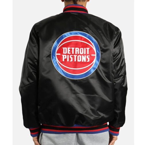 Detroit Pistons Finals Satin Jacket - Image 2