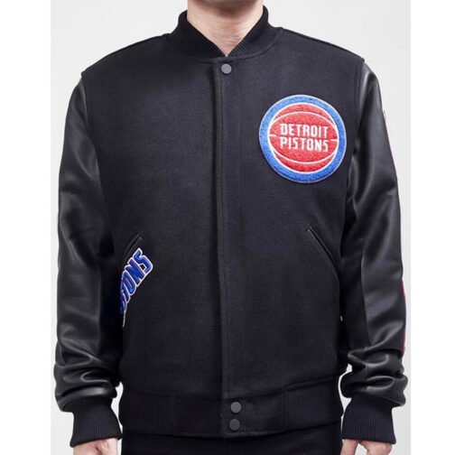 Detroit Pistons Letterman Jacket - Image 2