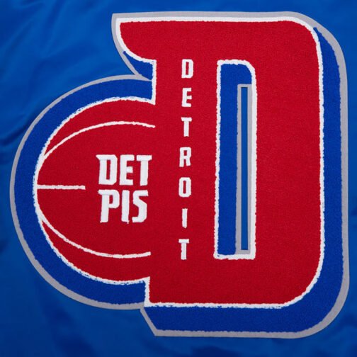 Detroit Pistons Mashup Classic Rib Satin Jacket - Image 9