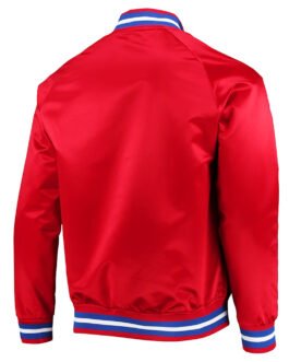Detroit Pistons Red Lightweight Satin Jacket