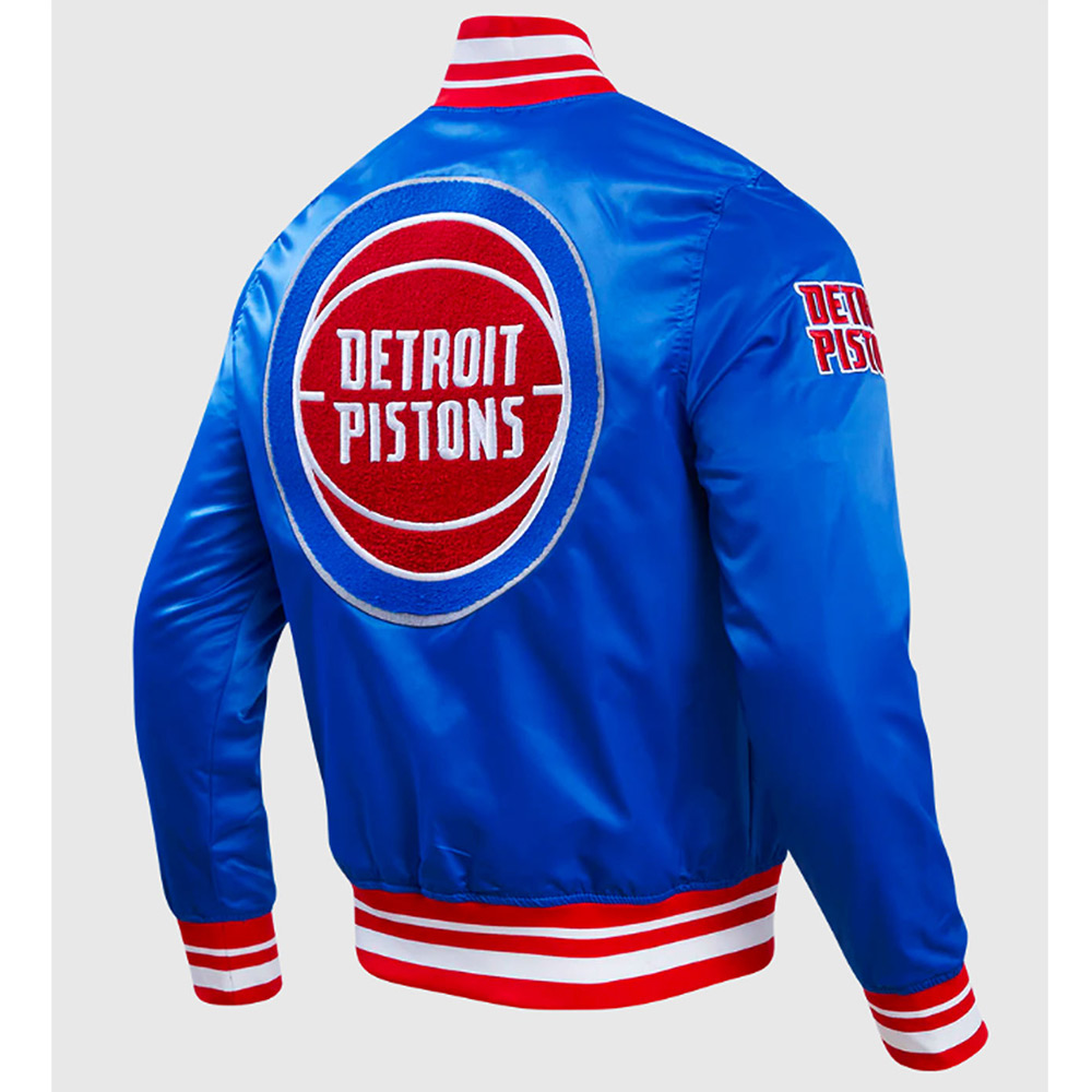 Detroit Pistons Retro Classic Rib Jacket - Image 8