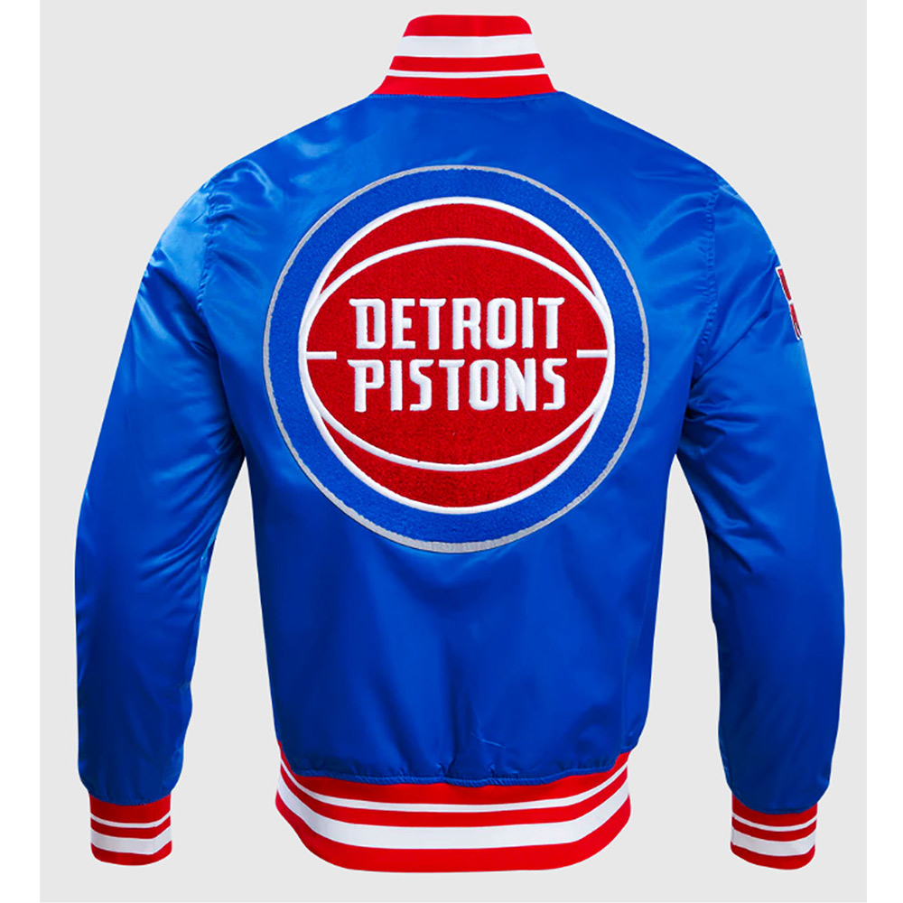 Detroit Pistons Retro Classic Rib Jacket - Image 4