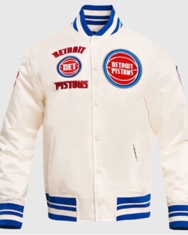Detroit Pistons Retro Classic Rib Jacket