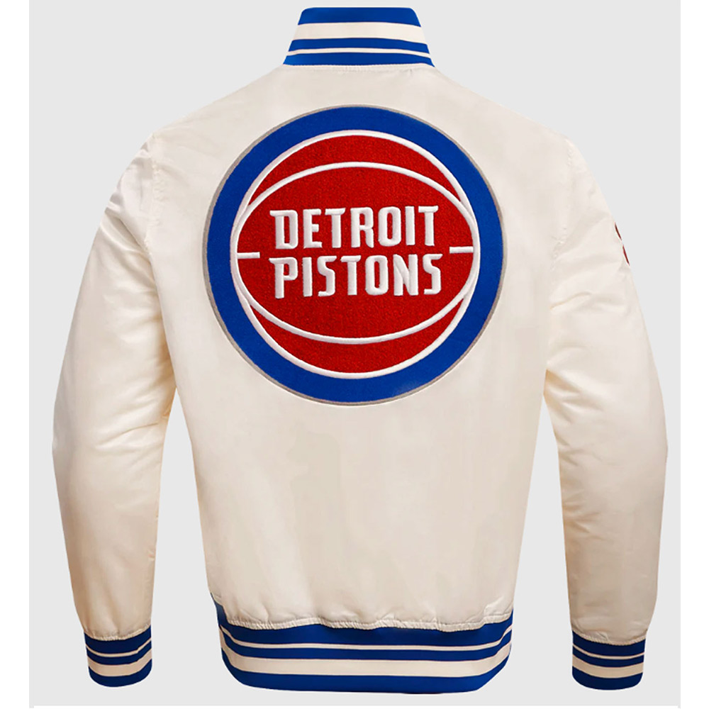 Detroit Pistons Retro Classic Rib Jacket - Image 3