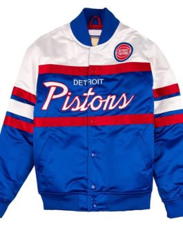 Special Script Detroit Pistons Satin Jacket