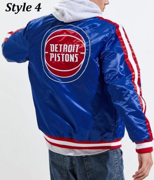 Starter 90’s NBA Detroit Pistons Blue Jacket - Image 9