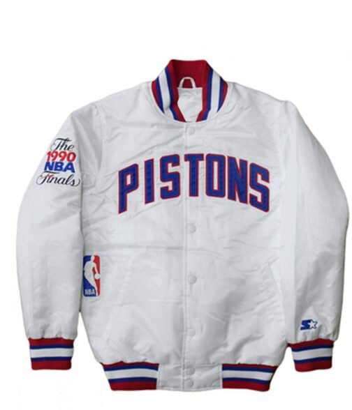 Starter Detroit Pistons NBA Satin Jacket - Image 2