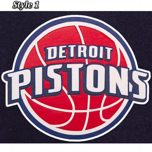 Navy/White Detroit Pistons Varsity Jacket - Image 7