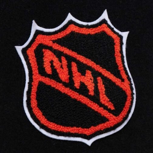 Detroit Red Wings Black Out Team Logo Varsity Jacket - Image 7