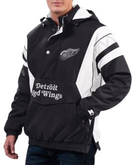 Home Team Detroit Red Wings Half-Zip Hoodie Jacket