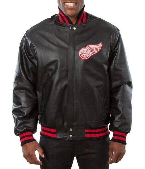 Varsity Detroit Red Wings Full Leather Jacket