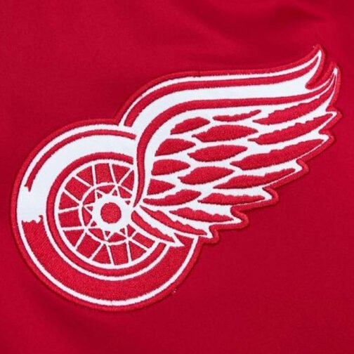 Detroit Red Wings Red Heavyweight Satin Jacket - Image 4