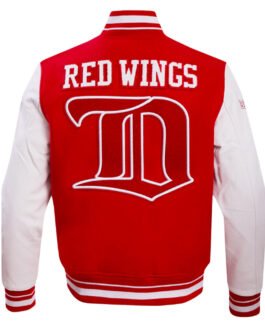 Detroit Red Wings Retro Classic Rib Varsity Jacket