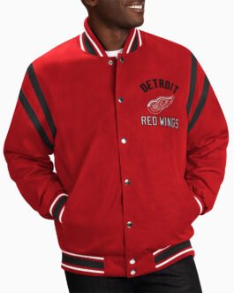 Detroit Red Wings Tailback Red Varsity Jacket