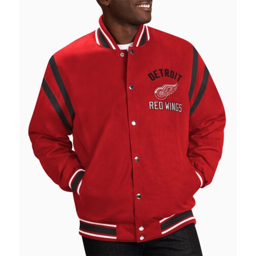 Detroit Red Wings Tailback Red Varsity Jacket