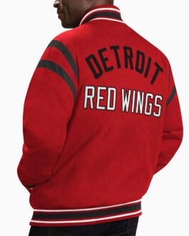 Detroit Red Wings Tailback Red Varsity Jacket