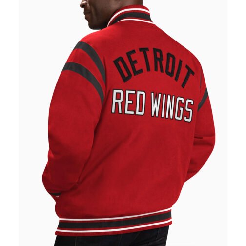 Detroit Red Wings Tailback Red Varsity Jacket - Image 2